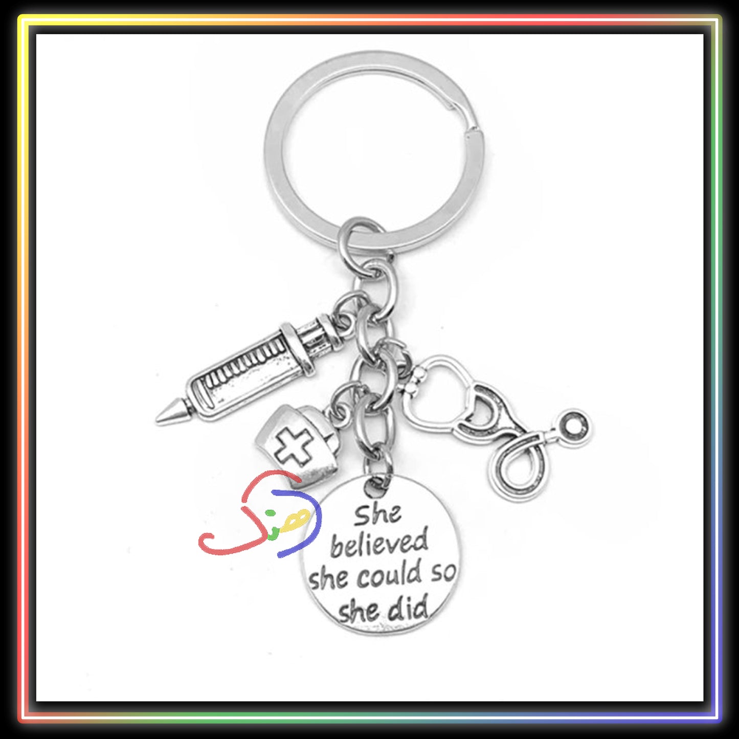 She Believed, She Did Keychain