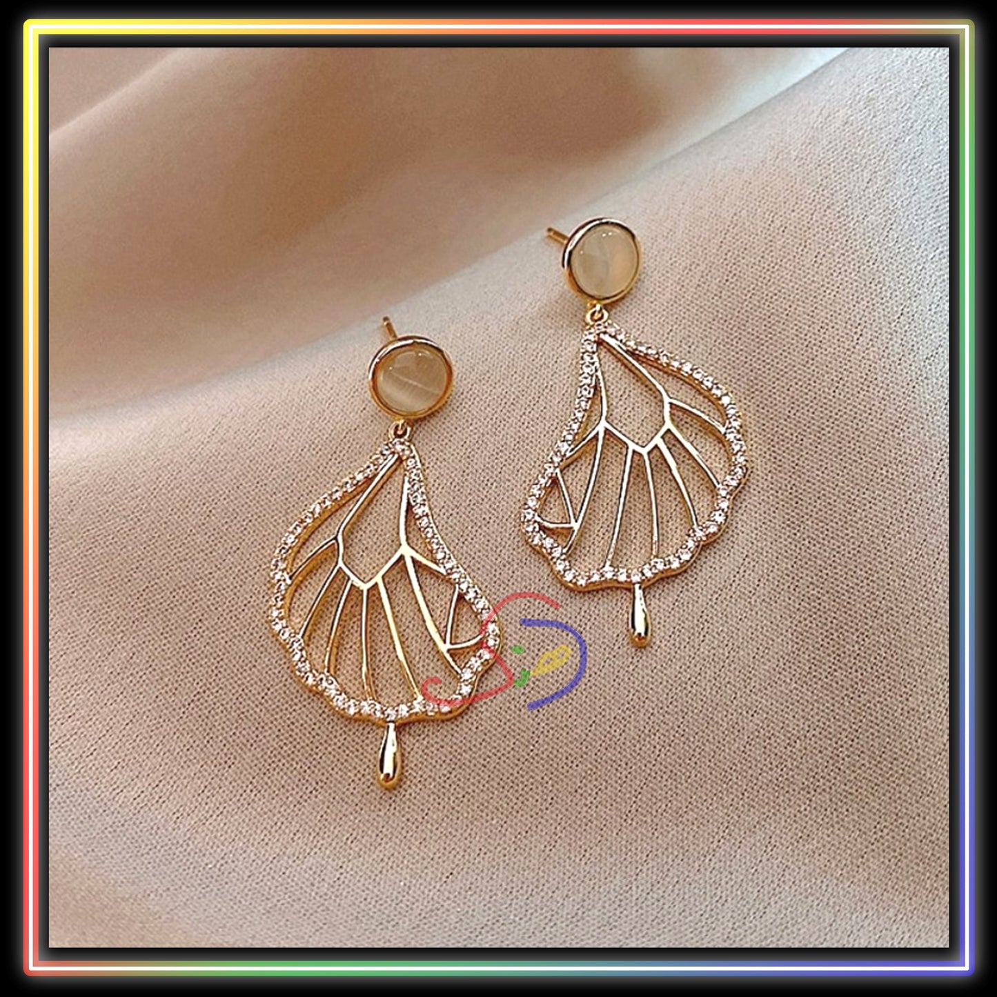 Crystal Shell Earrings