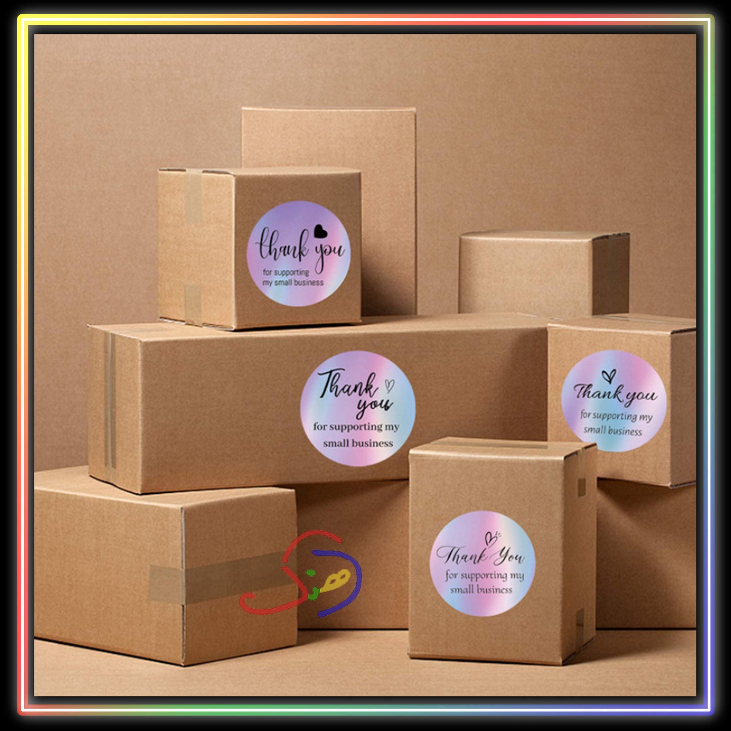 Thank you Stickers - Hologram