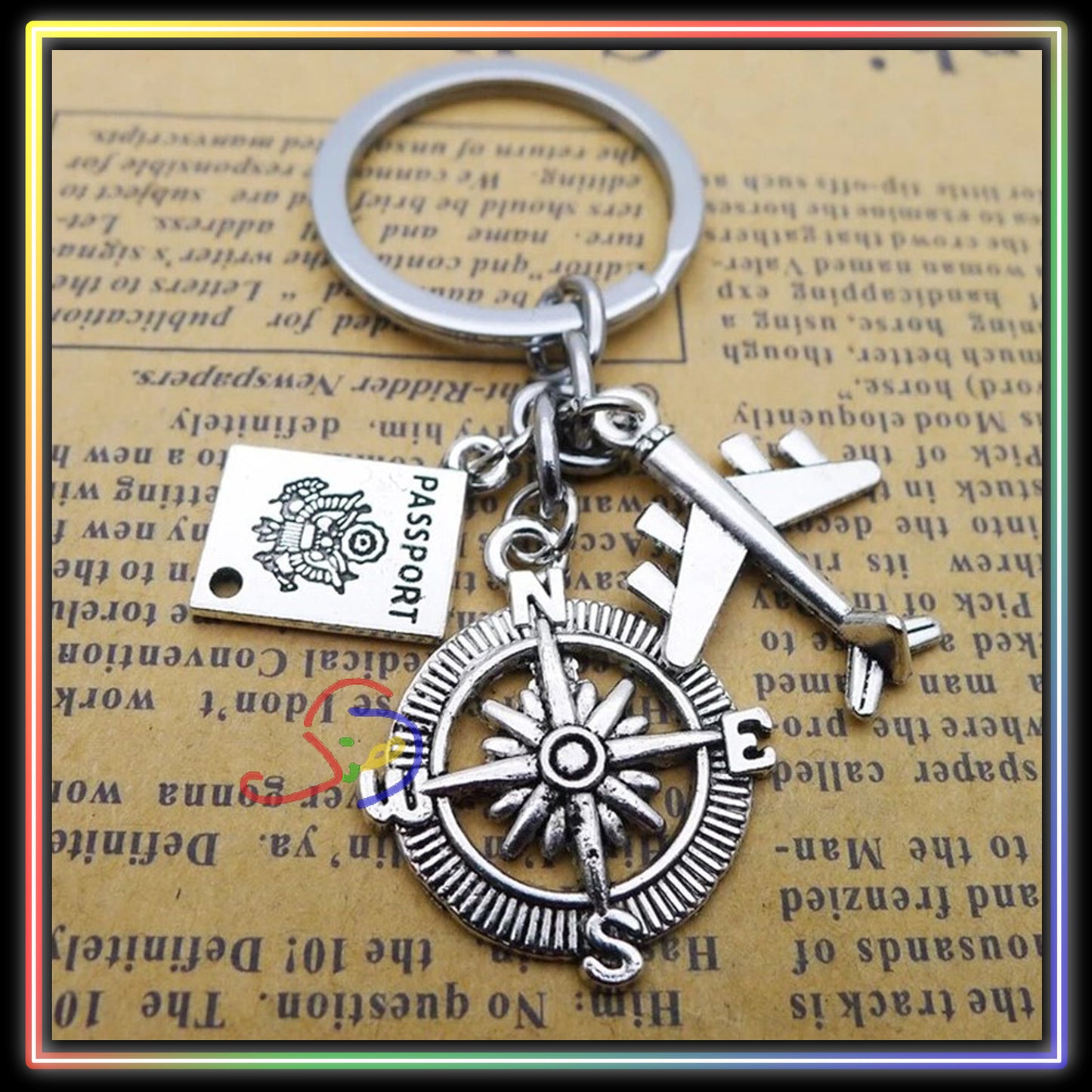 Travel the World Keychain