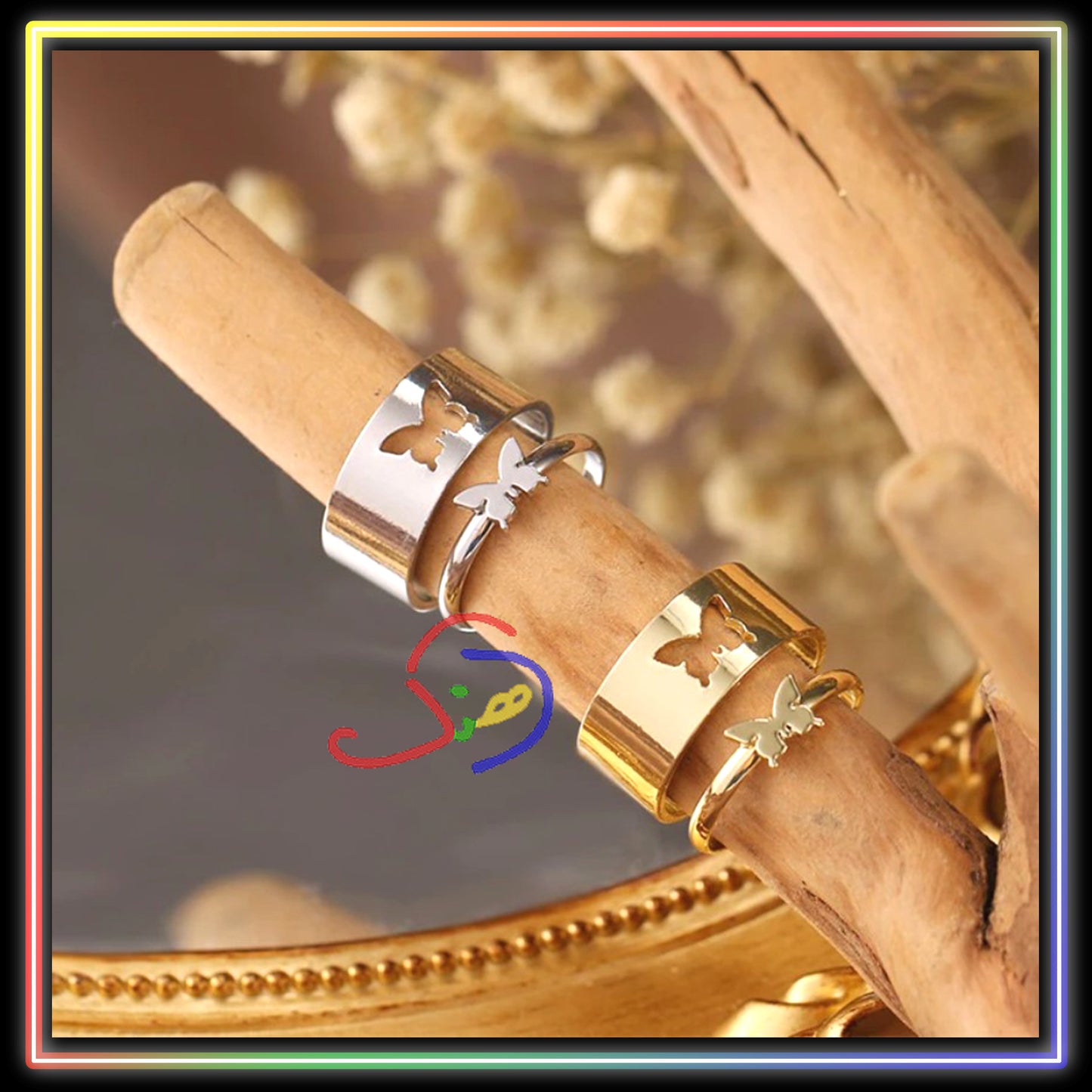 Twin Rings (Butterfly)