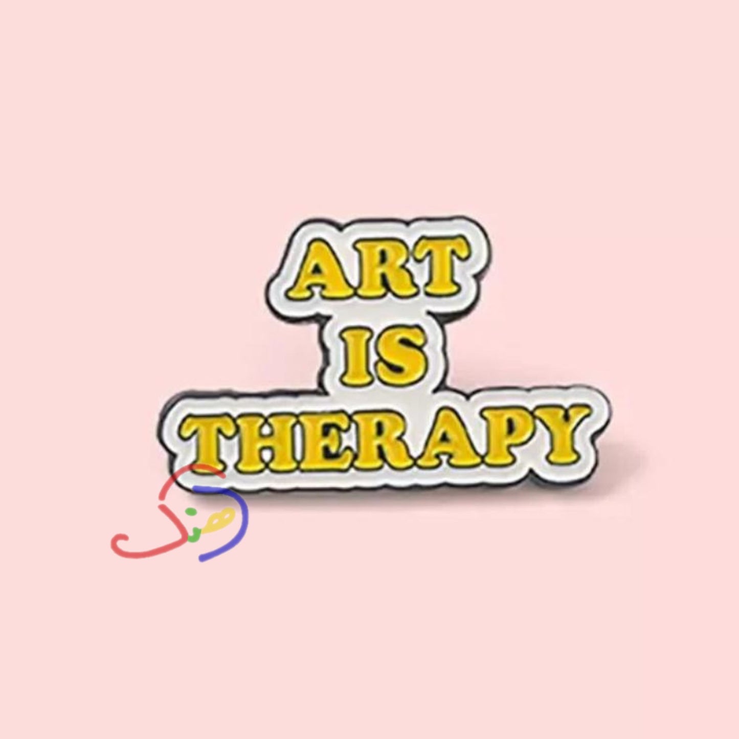 Art is Therapy Brooch