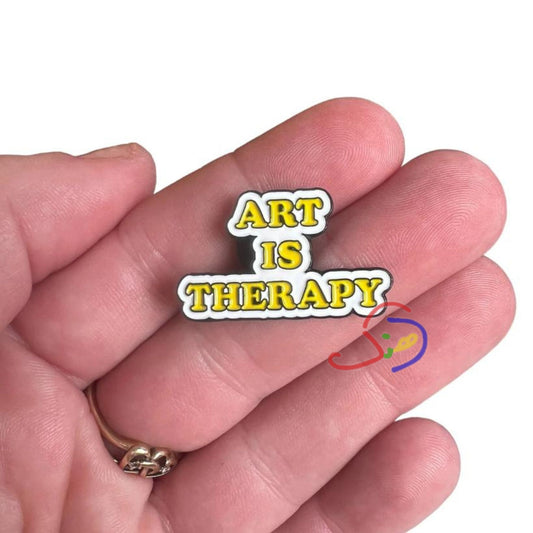Art is Therapy Brooch