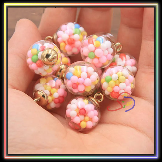 Glass Beads Charm (Ball)