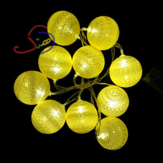 LED Light Balls String (Yellow)