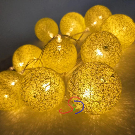LED Light Balls String (Yellow)