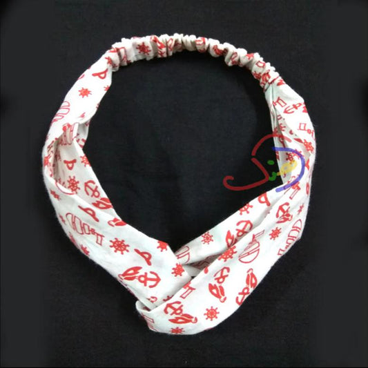 Red Love Bandana Headband