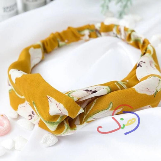 Mustard Floral Headband