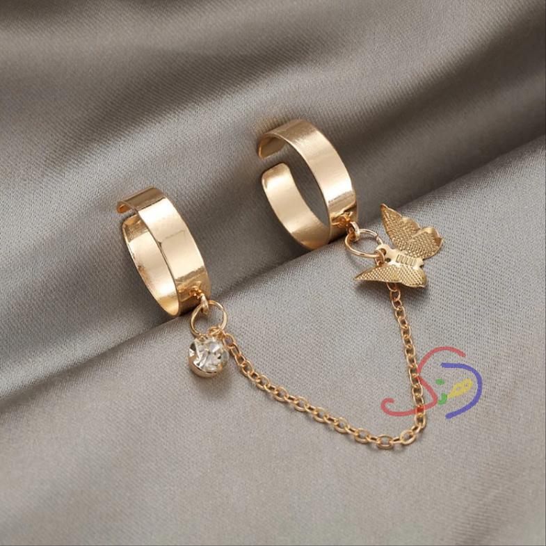 Butterfly Chained Rings