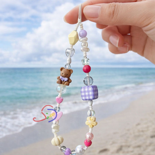 Cute Teddy Phone Charm