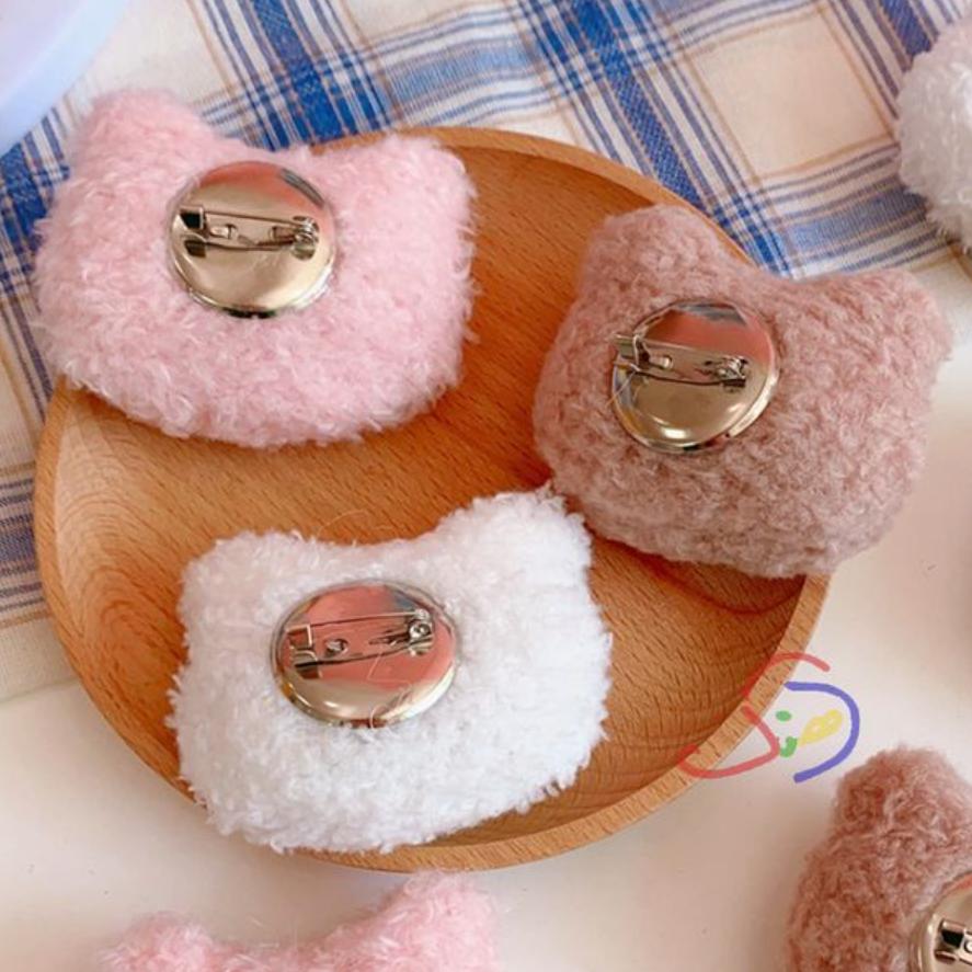 Fluffy Bear Pin