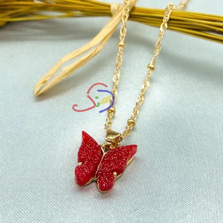 Cute Butterfly Pendant Chain