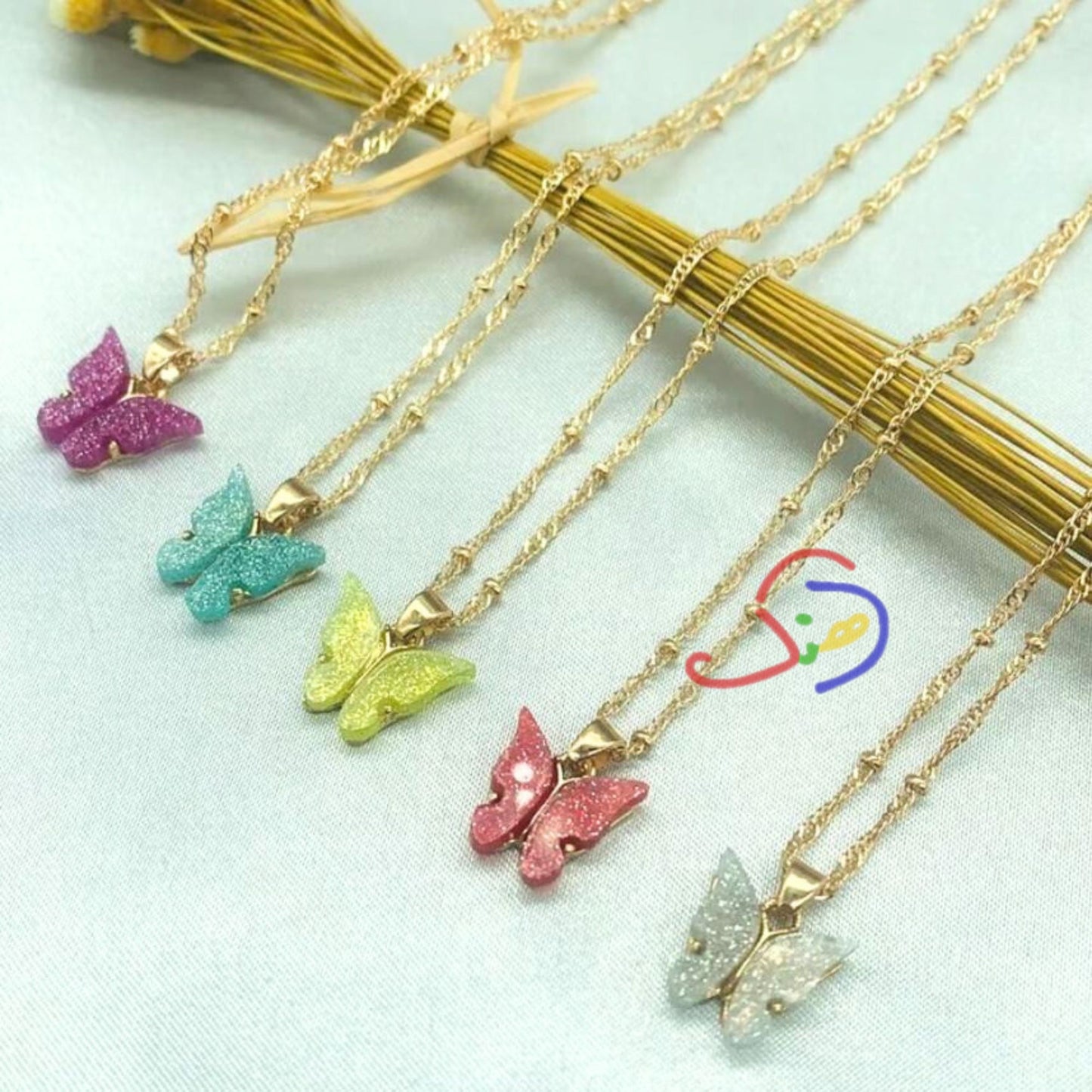 Cute Butterfly Pendant Chain