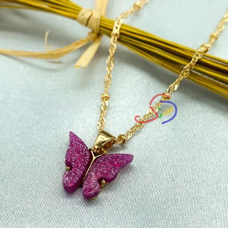 Cute Butterfly Pendant Chain