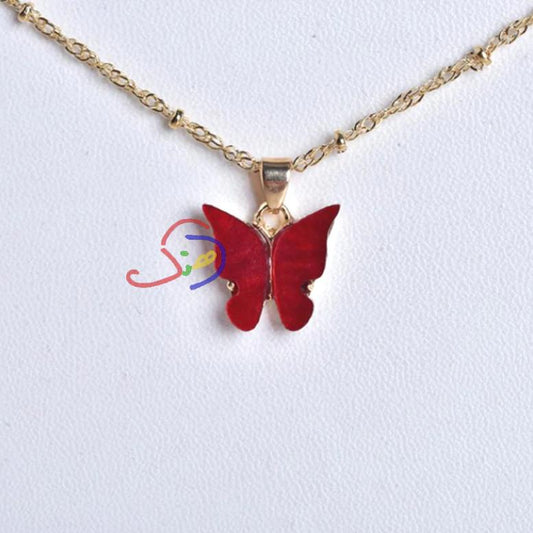 Cute Butterfly Pendant Chain