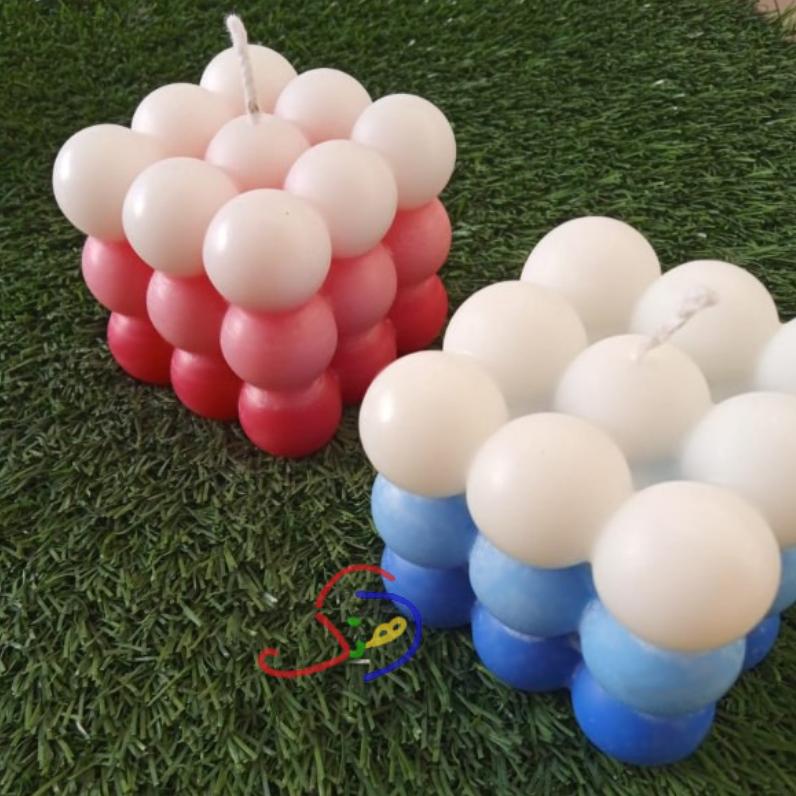 Tricolor Bubble Candle
