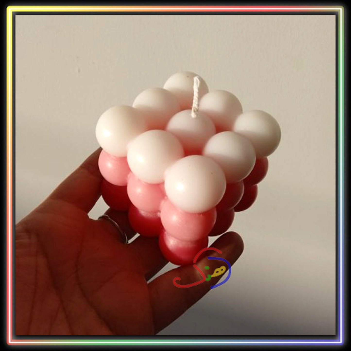 Tricolor Bubble Candle