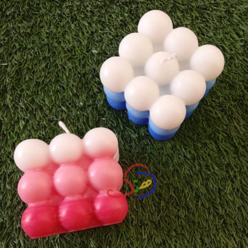Tricolor Bubble Candle