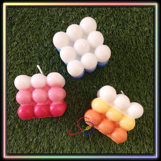 Tricolor Bubble Candle