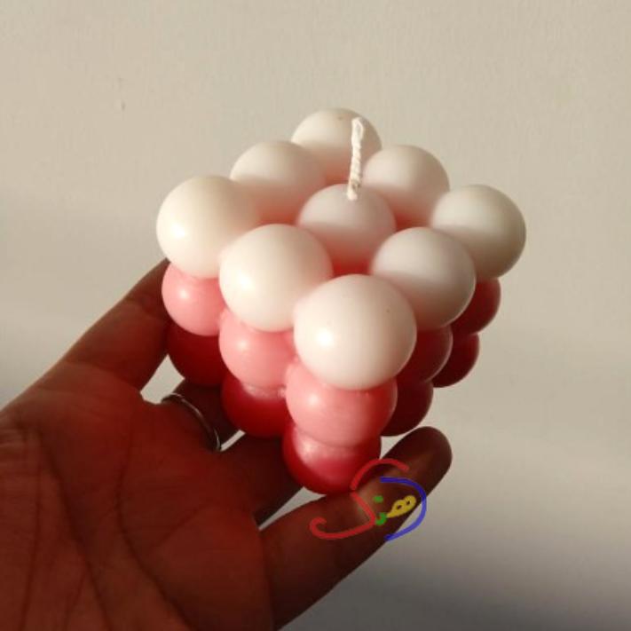 Tricolor Bubble Candle