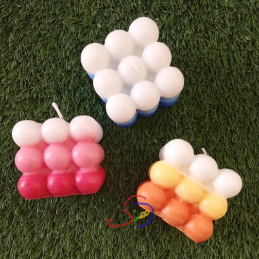 Tricolor Bubble Candle