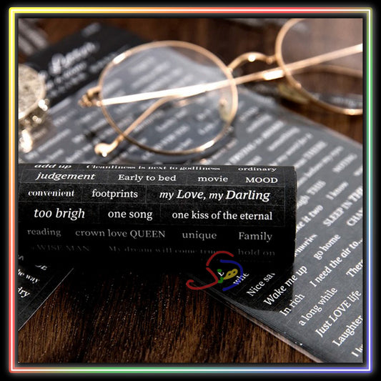 Vintage Love Phrases Stickers