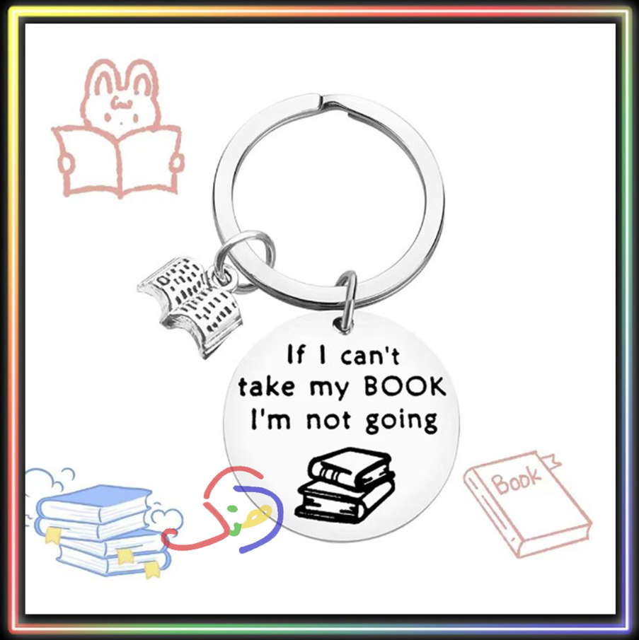 Bookworm Keychain