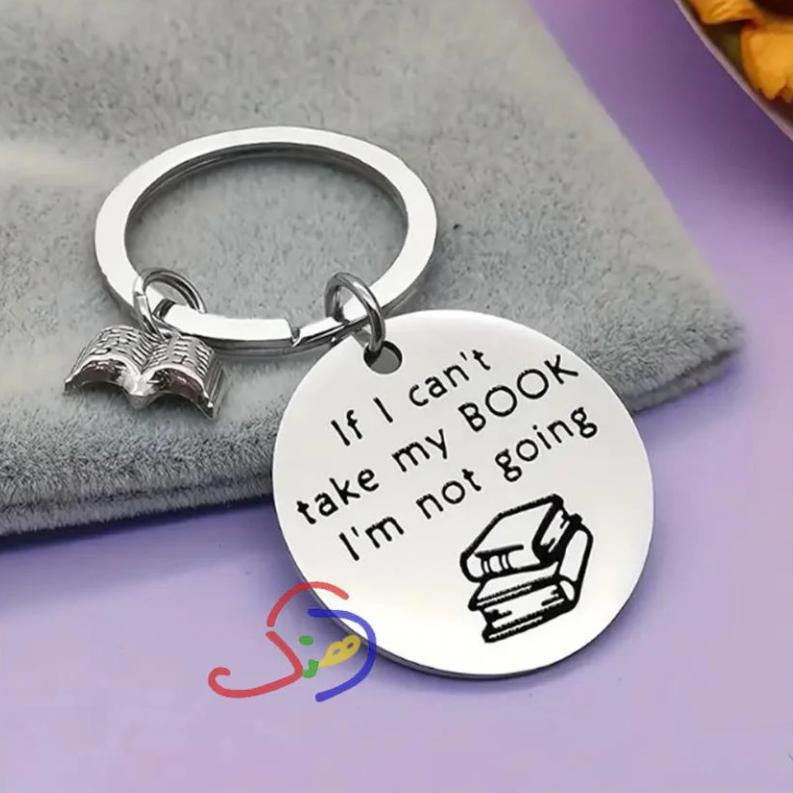 Bookworm Keychain