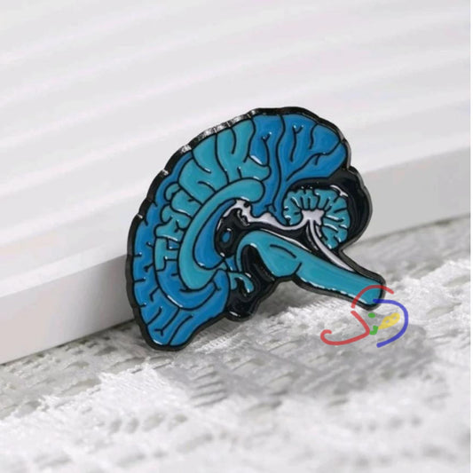 Human Brain Brooch (Think)
