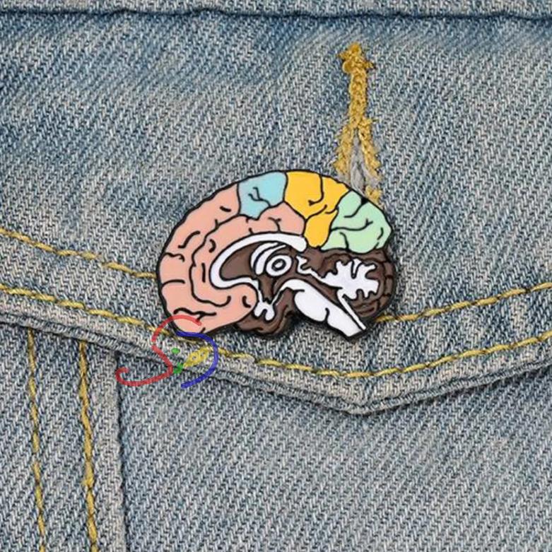 Brain Structure Brooch