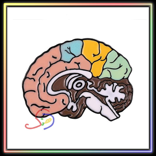 Brain Structure Brooch