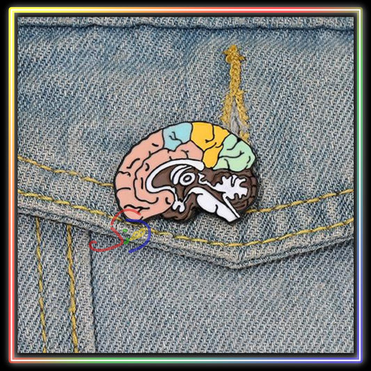 Brain Structure Brooch