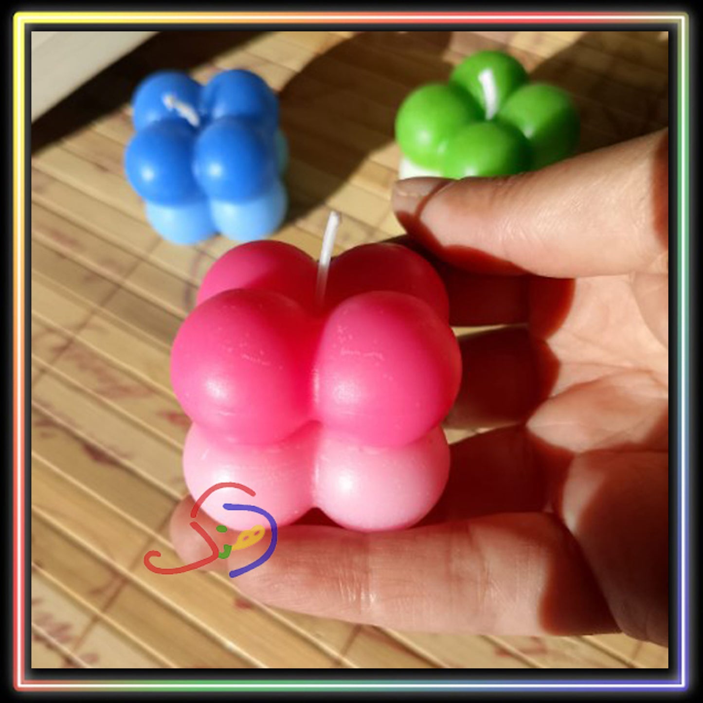 Dual Tone Bubble Candles