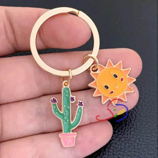 Cactus Lover Keychain