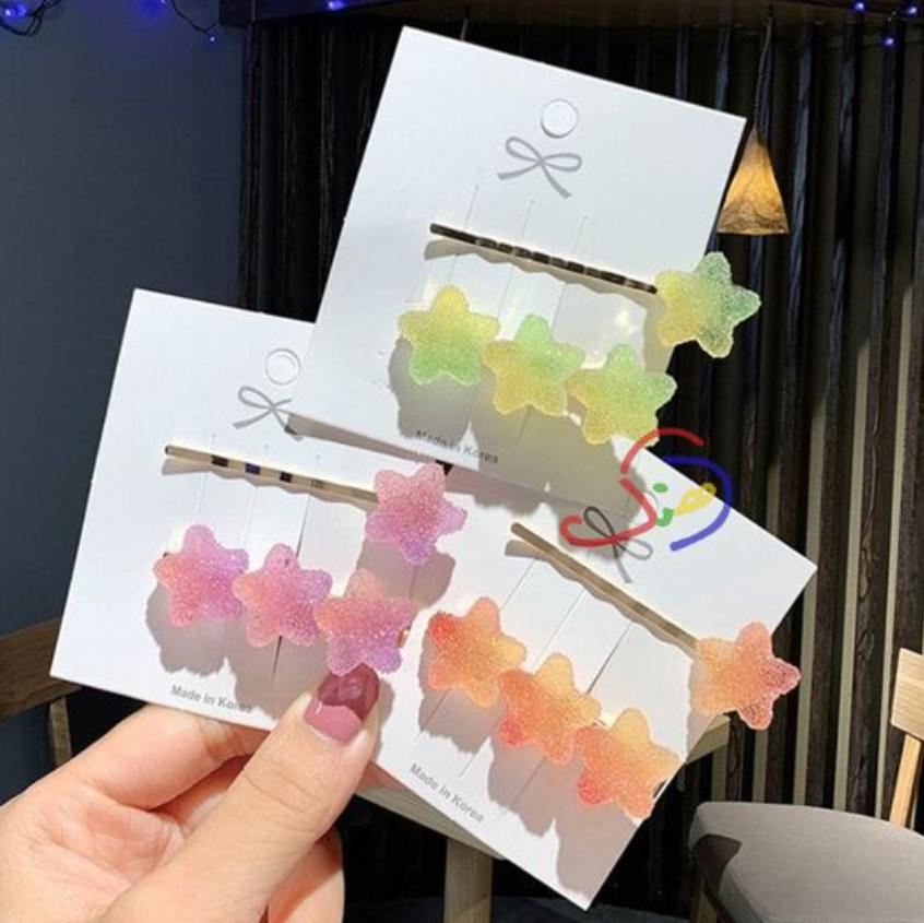 Candy Stars Hair Clips