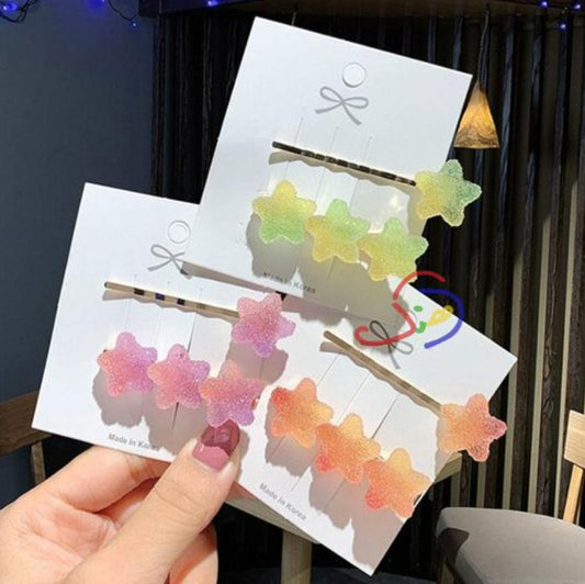 Candy Stars Hair Clips
