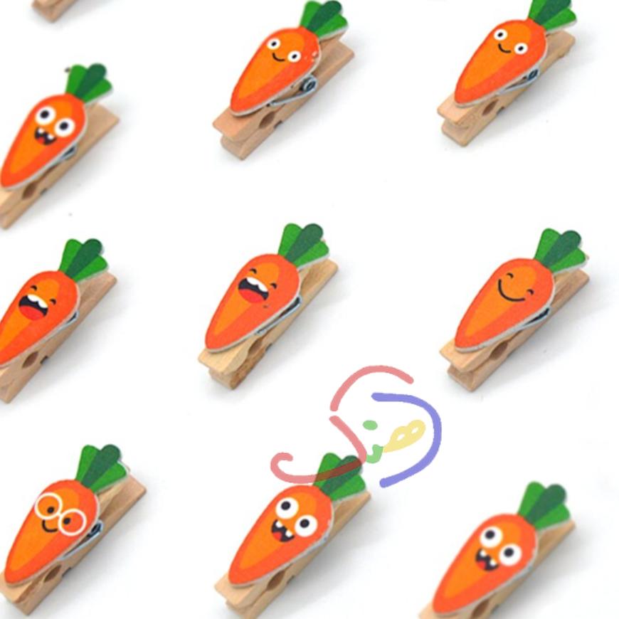 Cute Carrots Mini Clips