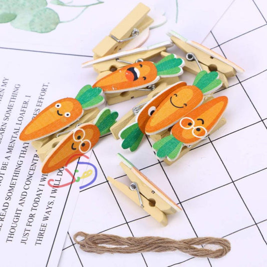 Cute Carrots Mini Clips