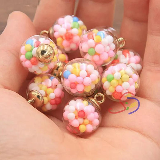 Glass Beads Charm (Ball)