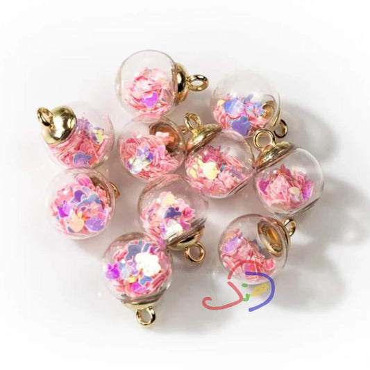 Glass Bead Charm (Pink)