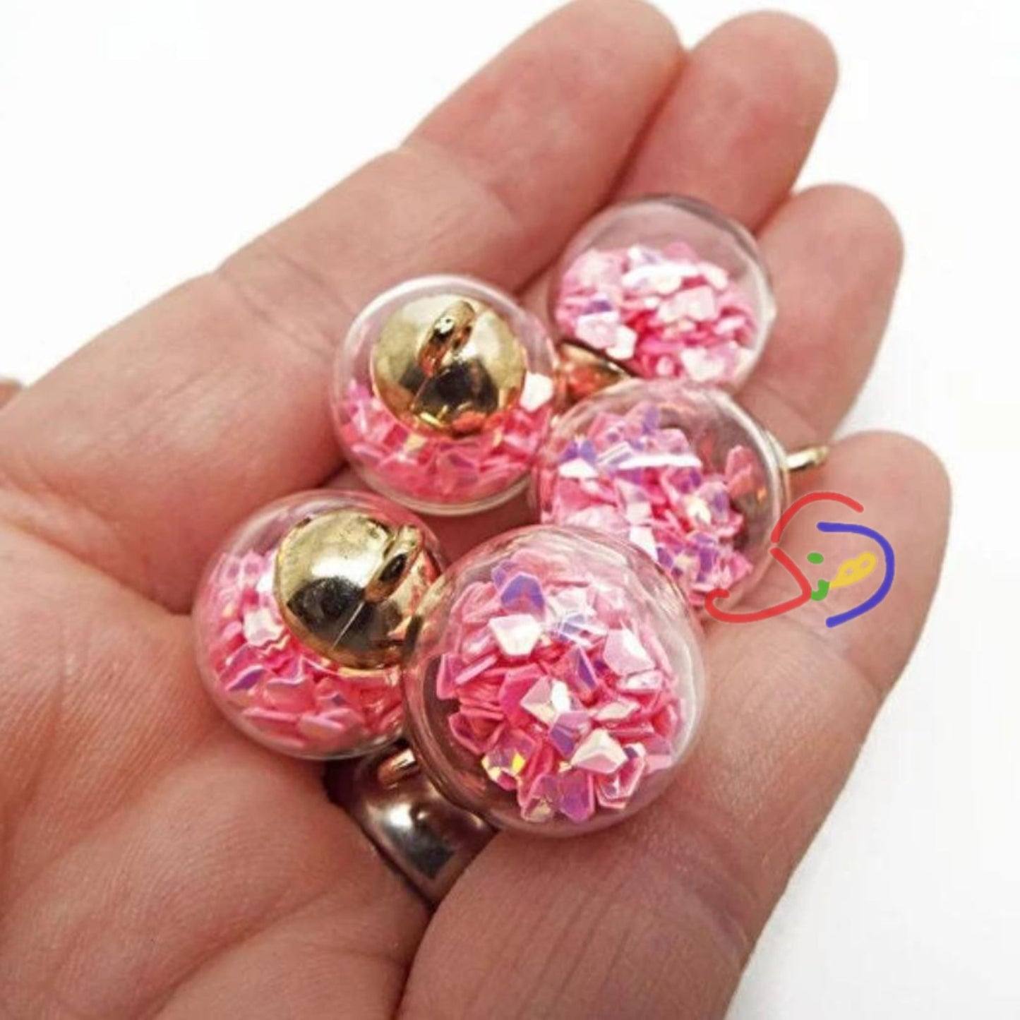 Glass Bead Charm (Pink)