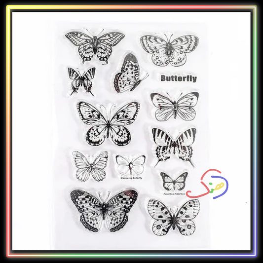 Transparent Stamps (Butterflies)