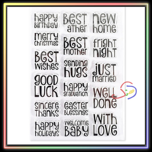 Transparent Stamps (Best Wishes)