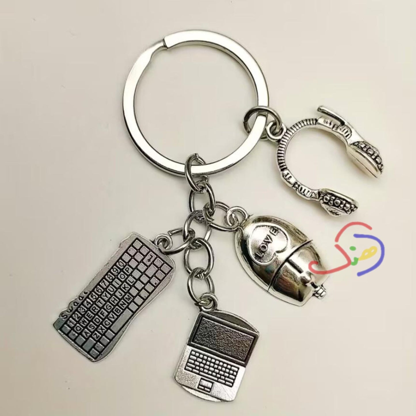 Digital World Keychain