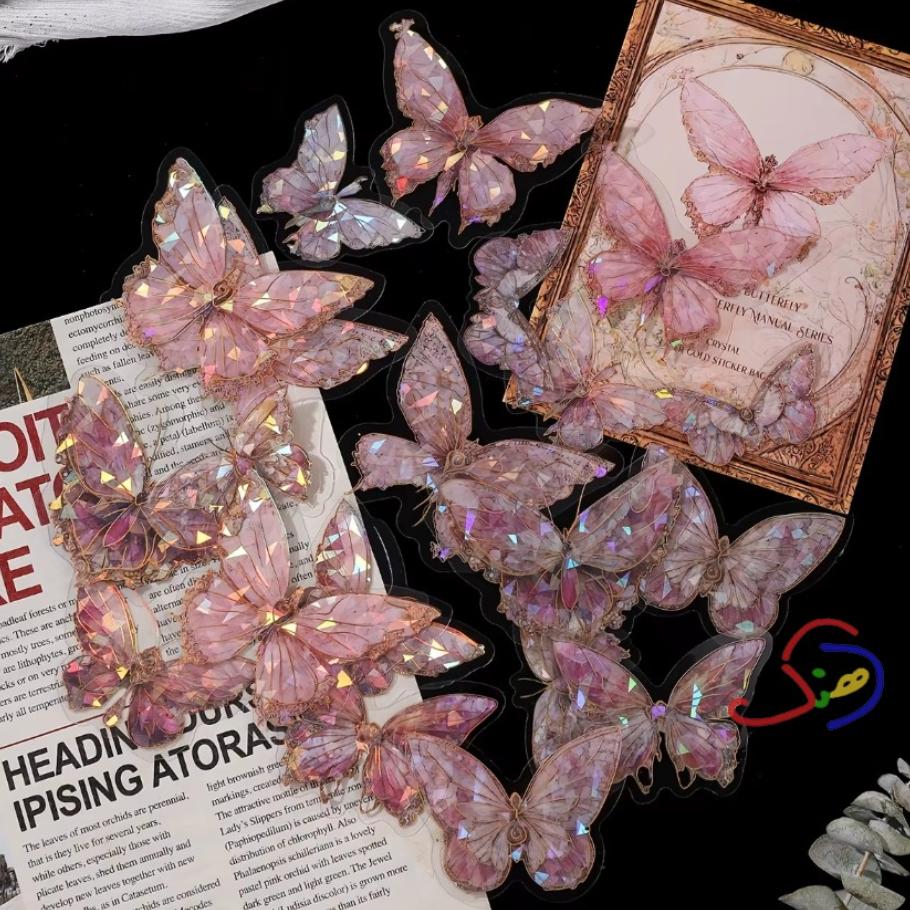 Crystal Butterfly Stickers