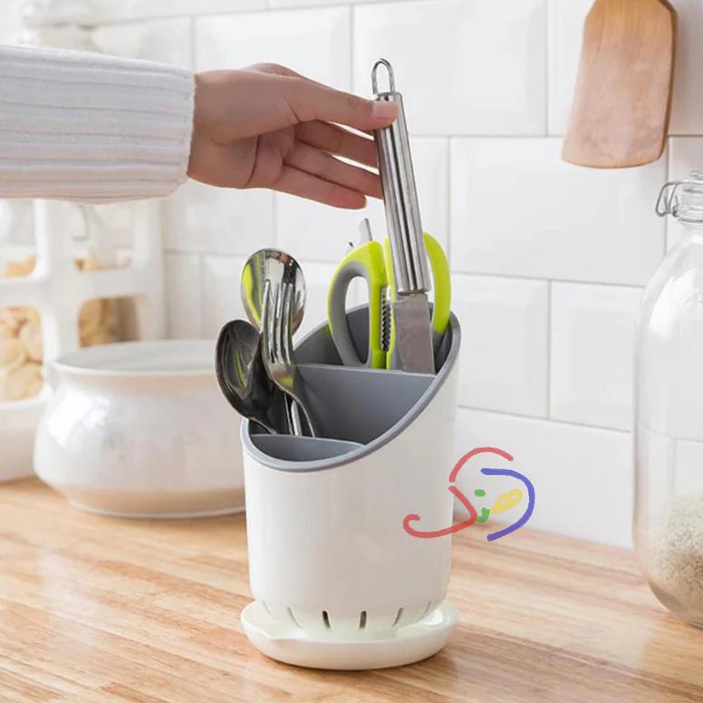 Cutlery Stand with Water Drainer