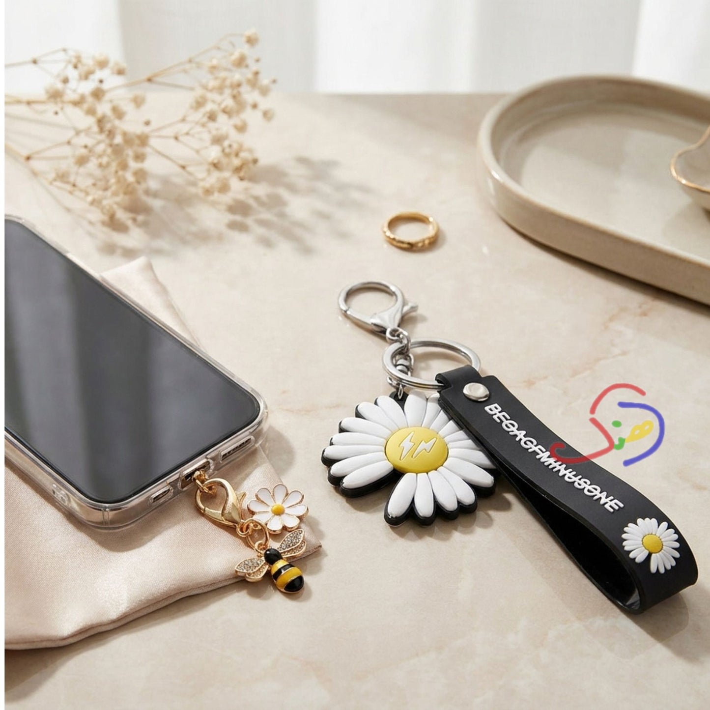 Daisy Keychain