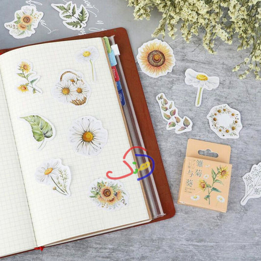 Yellow Floral Stickers