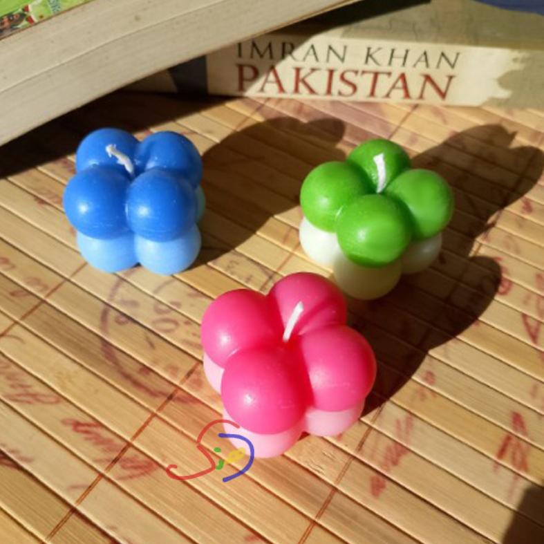 Dual Tone Bubble Candles