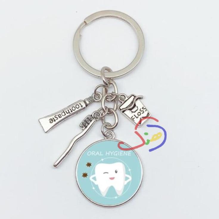 Dentist Keychain (Flossing)